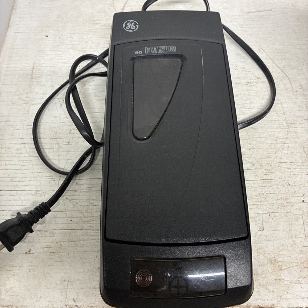 General Electric GE VHS Slimline Cassette VCR Tape Rewinder 2000377 Model Works